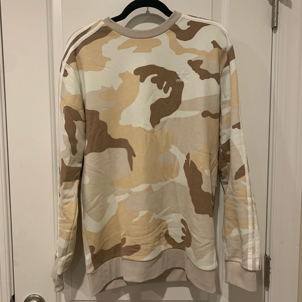 Adidas Men’s Camouflage Crewneck Sweatshirt